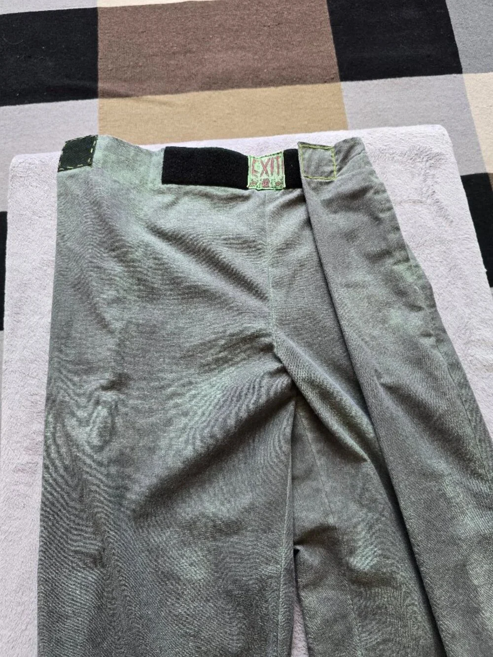 Rare Hammer/Harem 1980s style velcro waist wide leg cotton pants - Picture 3 of 9